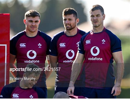 Ireland Rugby Squad Training and Media Conference