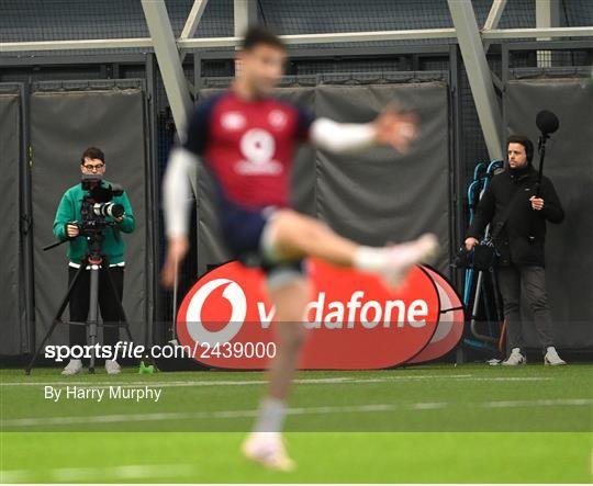 Ireland Rugby Squad Training and Media Conference