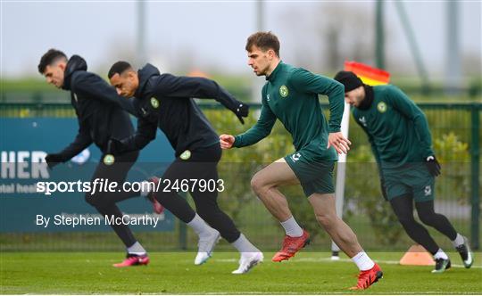 Republic of Ireland Training Session and Press Conference