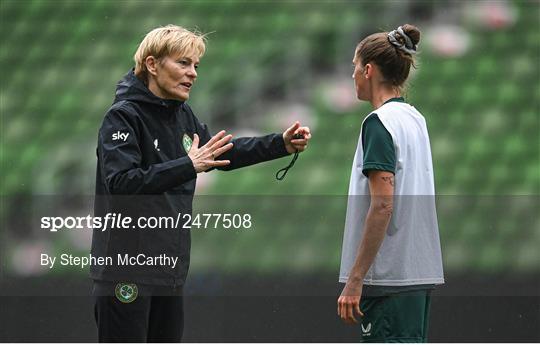 Republic of Ireland Women Press Conference and Training Session