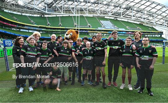 Bank of Ireland Half-Time Minis at Leinster v Cell C Sharks - United Rugby Championship Quarter-Final