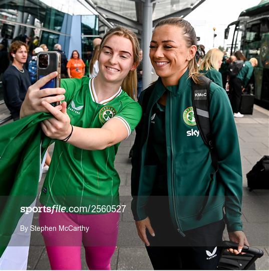 Republic of Ireland Depart for the FIFA Women's World Cup 2023