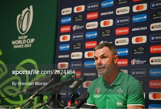 Ireland Rugby Squad Training and Media Conference