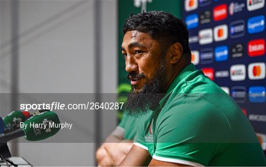 Ireland Rugby Squad Training and Media Conference