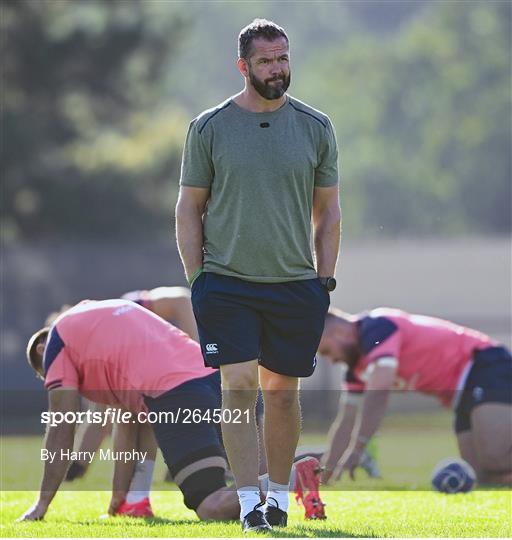 Ireland Rugby Squad Training and Media Conference