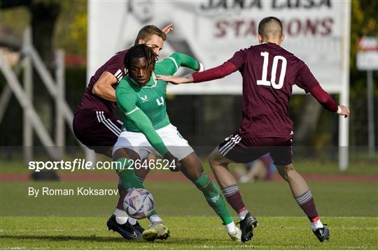 Latvia v Republic of Ireland - UEFA European U21 Championship Qualifier