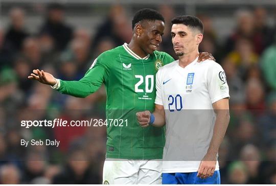 Republic of Ireland v Greece - UEFA EURO 2024 Championship Qualifier