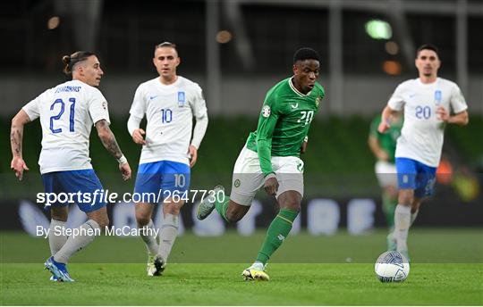 Republic of Ireland v Greece - UEFA EURO 2024 Championship Qualifier