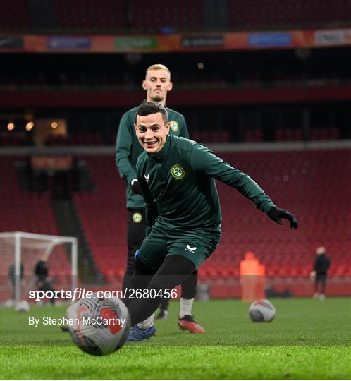 Republic of Ireland Training Session and Press Conference