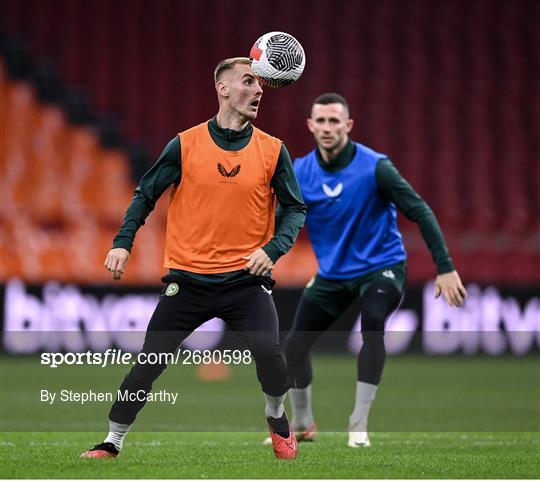 Republic of Ireland Training Session and Press Conference