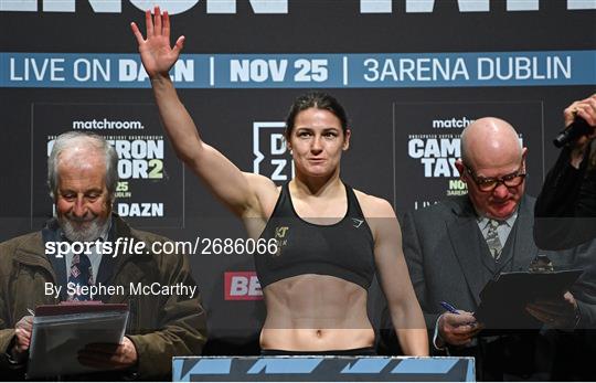 Cameron v Taylor 2 - Weigh-Ins