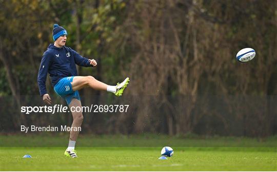 Leinster Rugby Squad Training Session and Media Conference