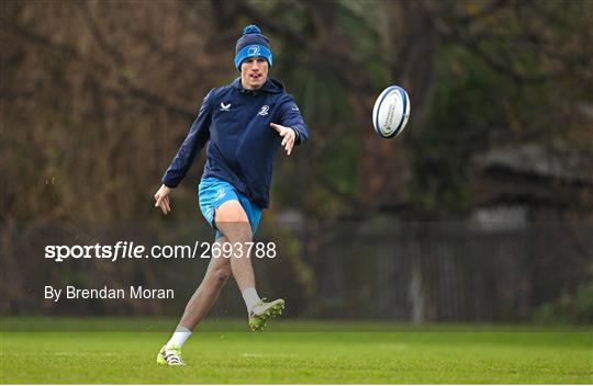 Leinster Rugby Squad Training Session and Media Conference