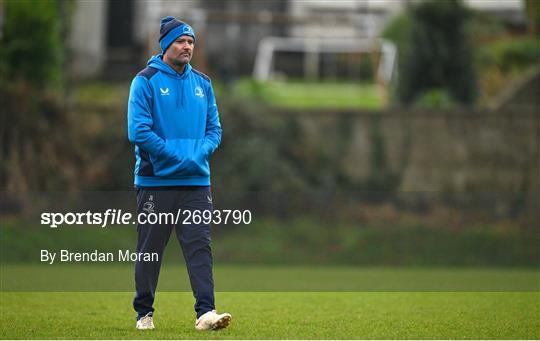 Leinster Rugby Squad Training Session and Media Conference