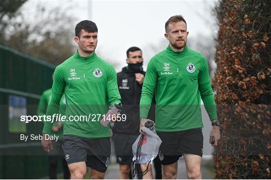 Shamrock Rovers Media Conference and Squad Training Session