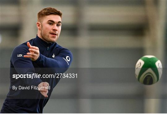 Ireland Rugby Squad Training and Media Conference