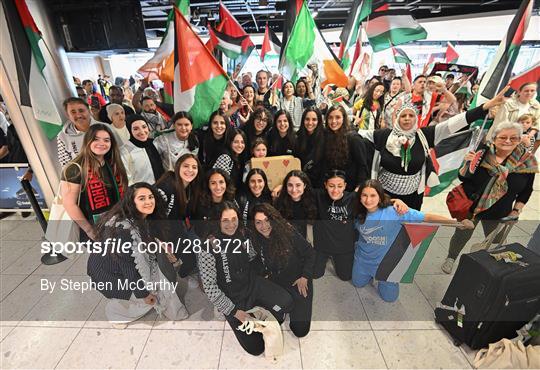 Palestine Women's National Team Arrive in Dublin