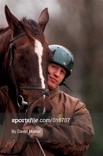 Steve Collins with his horse Jack