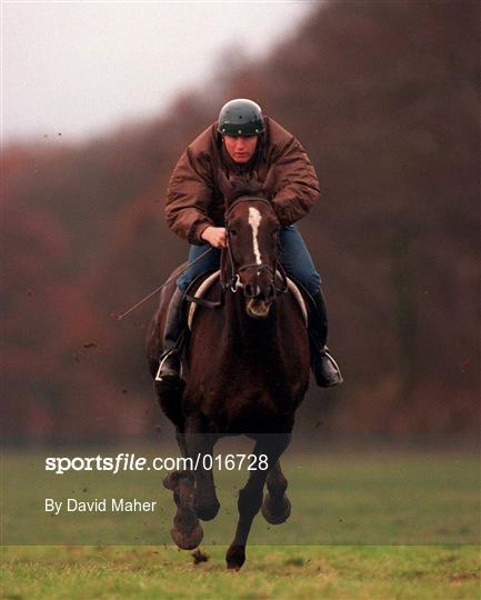 Steve Collins with his horse Jack