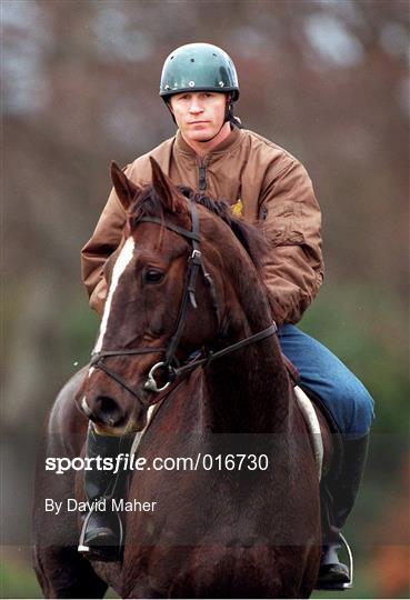 Steve Collins with his horse Jack