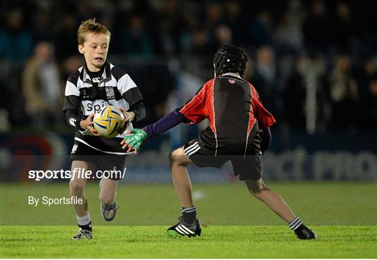 Half-Time Mini Games at Leinster v Cardiff Blues - Celtic League 2013/14 Round 4