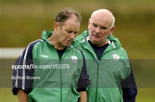 Republic of Ireland Soccer training Thurs