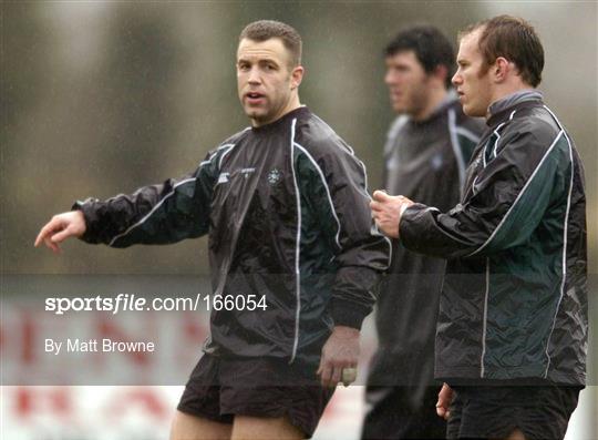 Ireland Rugby Training Tuesday