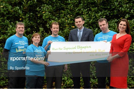 Special Olympics Ireland Join Forces with Great Limerick Run as Official Charity Partner for 2014 Race