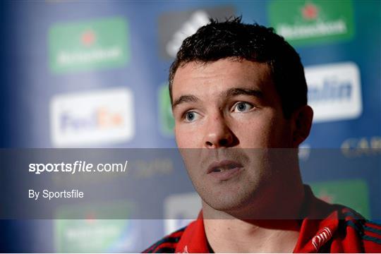 Munster Rugby Press Conference - Tuesday 10th December 2013