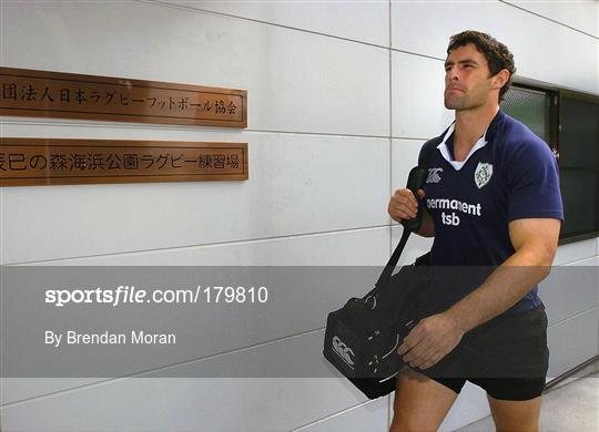 Ireland rugby training in Tokyo Tuesday