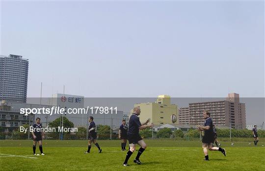 Ireland rugby training in Tokyo Tuesday