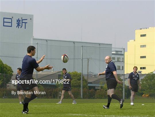 Ireland rugby training in Tokyo Tuesday