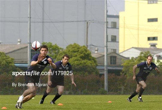 Ireland rugby training in Tokyo Tuesday