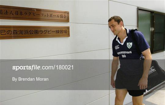 Ireland rugby training in Tokyo Tuesday