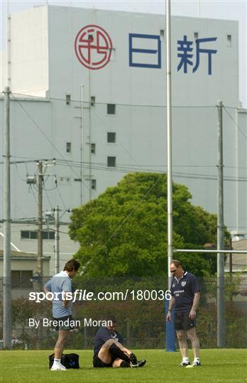 Ireland rugby training in Tokyo Tuesday