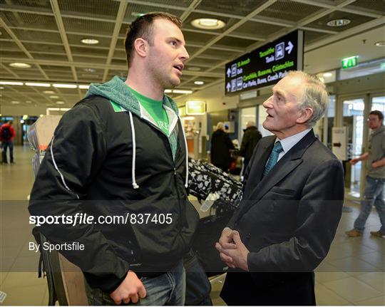 Irish Team Return from Sochi 2014 Winter Olympic Games