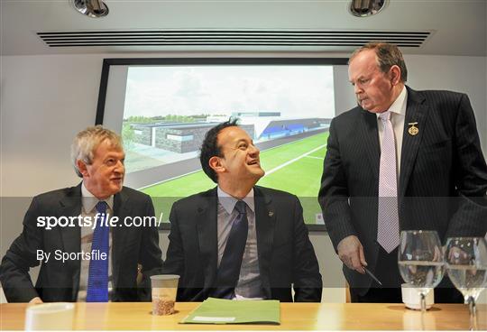 The ‘sod-turning’ of the new GAA development at the National Sports Campus