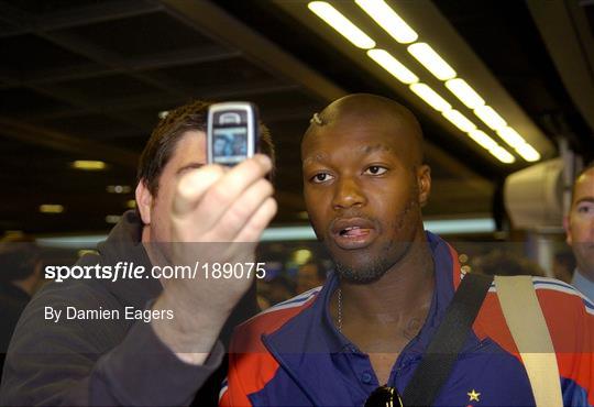 French Soccer Team Arrival