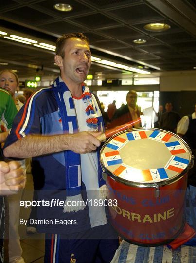 French Soccer Team Arrival