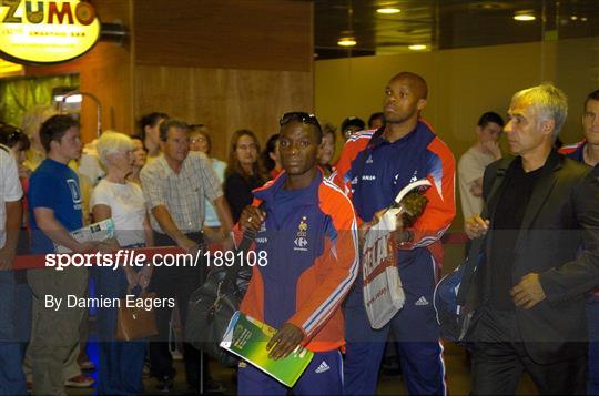 French Soccer Team Arrival