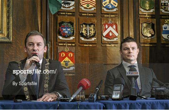 Brian O'Driscoll Awarded the Freedom of the City of Dublin