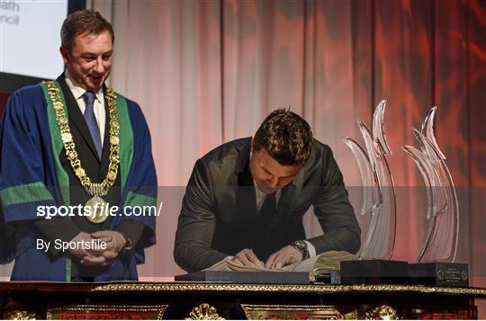 Brian O'Driscoll Awarded the Freedom of the City of Dublin