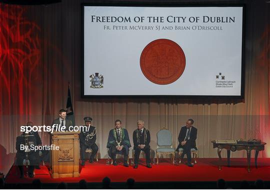 Brian O'Driscoll Awarded the Freedom of the City of Dublin