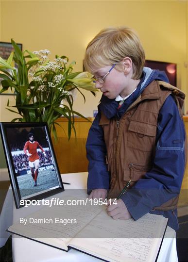 Book Of Condolence for the late George Best