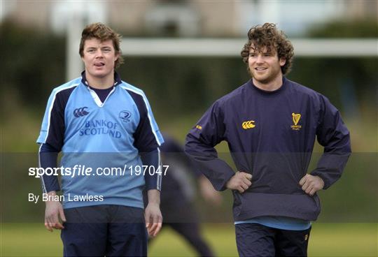 Leinster Rugby Squad Training Tuesday