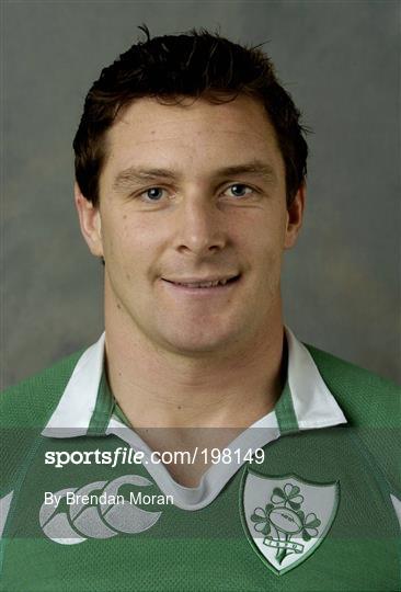 Ireland rugby squad portraits for 2006 RBS Six Nations