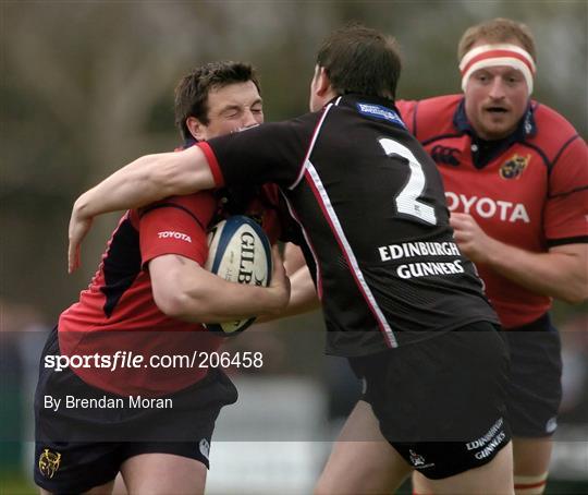 Munster v Edinburgh Gunners - Celtic League