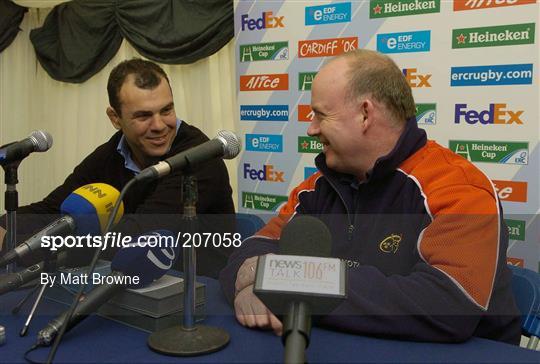 Press Conference ahead of Heineken Cup Semi-Final