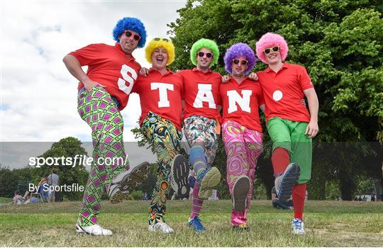 Emirates Wacky Trousers' day at the 2014 Irish Open Golf Championship - Day  2 - 879402 - Sportsfile