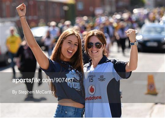 Supporters at the GAA Football All-Ireland Senior Championship Semi-Final